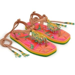 Colorful Beaded Sandals